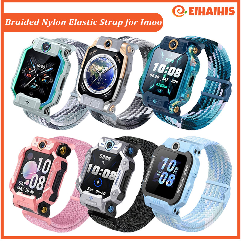 Nylon Elastic Sport Braided Strap for Smartwatch Imoo Z12/Z11/Z10/Z9/Z8/Z7/Z6pro/Z1 Band Adjustable 