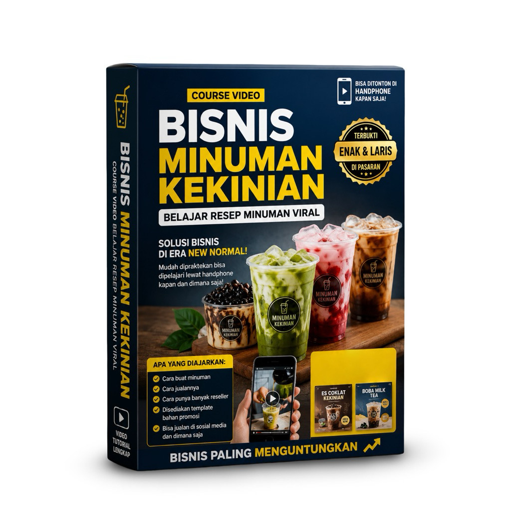 BISNIS MINUMAN KEKINIAN: Course Video Belajar Resep Minuman Viral