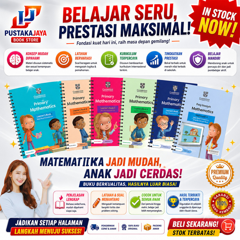 Buku Cambridge Primary Mathematics (buku pelajaran matematika SD)