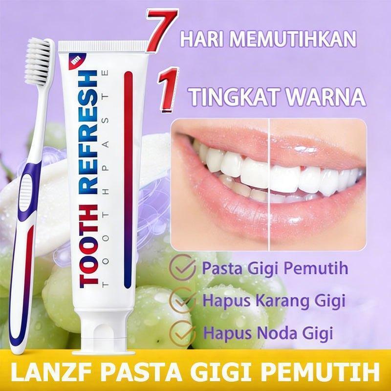 Tooth Refresh Toothpaste Pasta Gigi 50g Nafas Segar Memutihkan Pasta Gigi Pemutih Mencegah Kerusakan