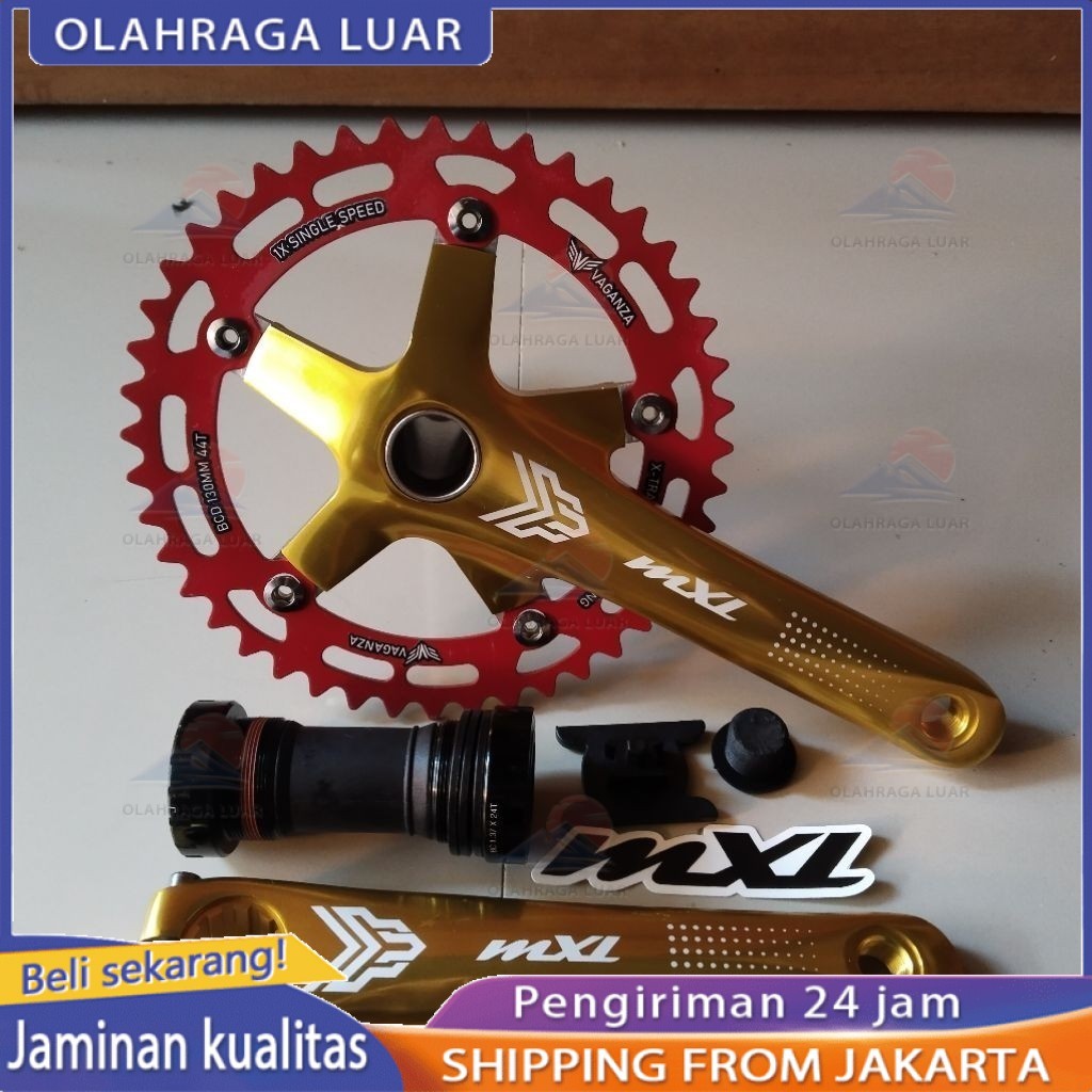 crankset syte/MXL/Prime/slk crank BMX 48T dan 48T  HT 2 bcd 130 Olahragaluar