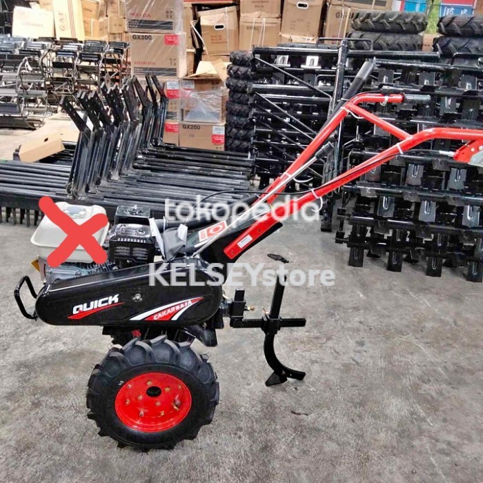 Cultivator Traktor Mini Quick Cakar Baja / Tanpa mesin penggerak