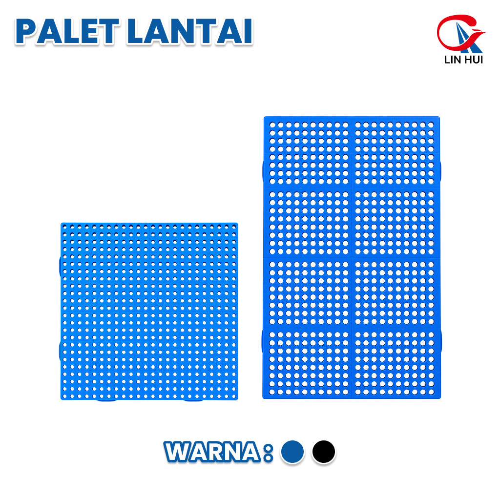 LIN HUI Pallet Plastik Tipe Lantai Bahan HDPE Alas Pabrik