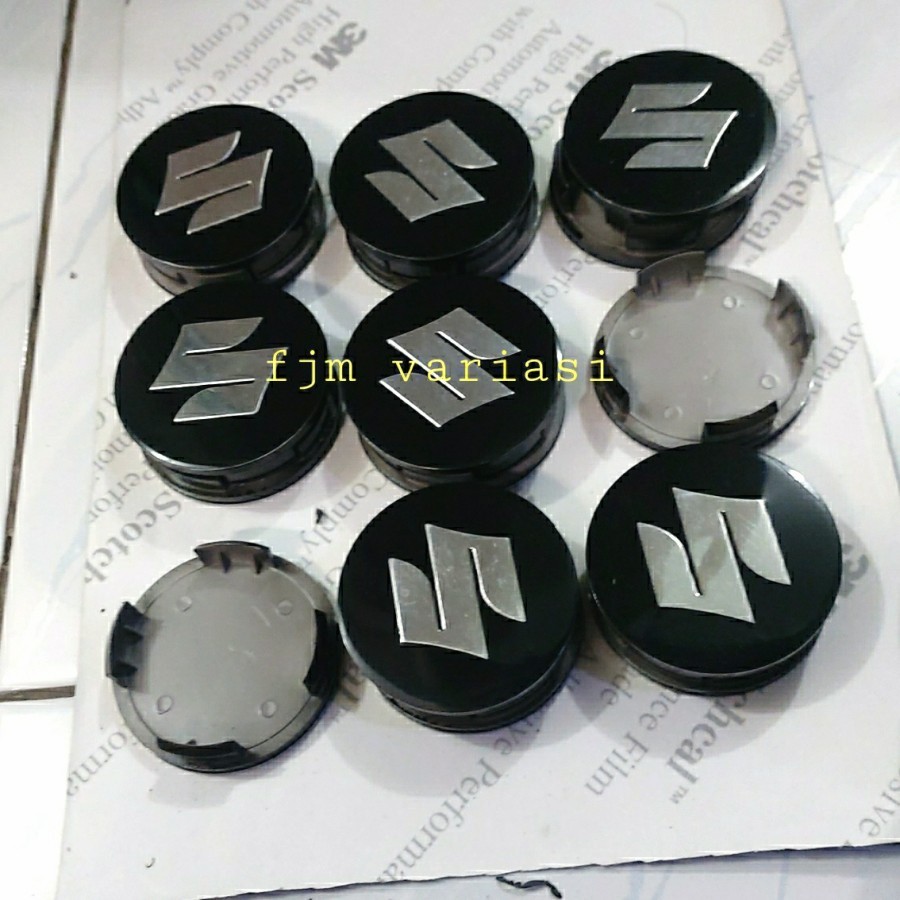 TUTUP DOP DOF RODA VELG BAN AS CENTER SUZUKI APV ARENA LUXURY HITAM CHROME BAWAAN MOBIL UNIVERSAL