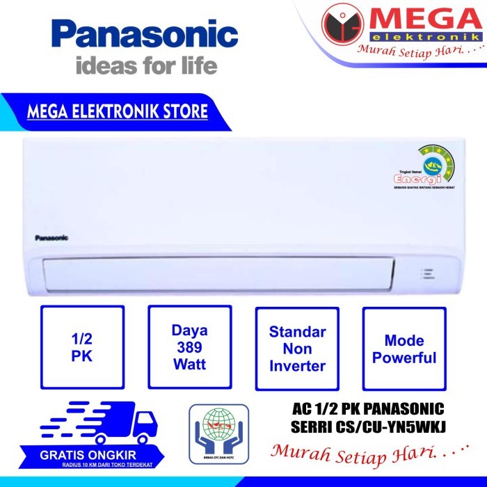 AC PANASONIC 0.5 PK CSYN-5WKJ / CS CU YN5WKJ / CS/CU YN-5WKJ STANDAR