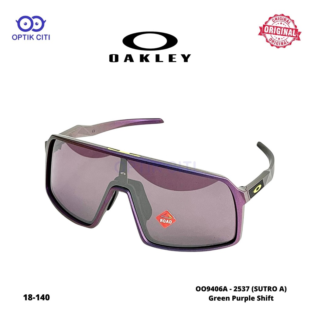 Kacamata Sunglass Pria Wanita Original Oakley Sutro (A) OO9406 A - 2537 - Green Purple Shift size 37