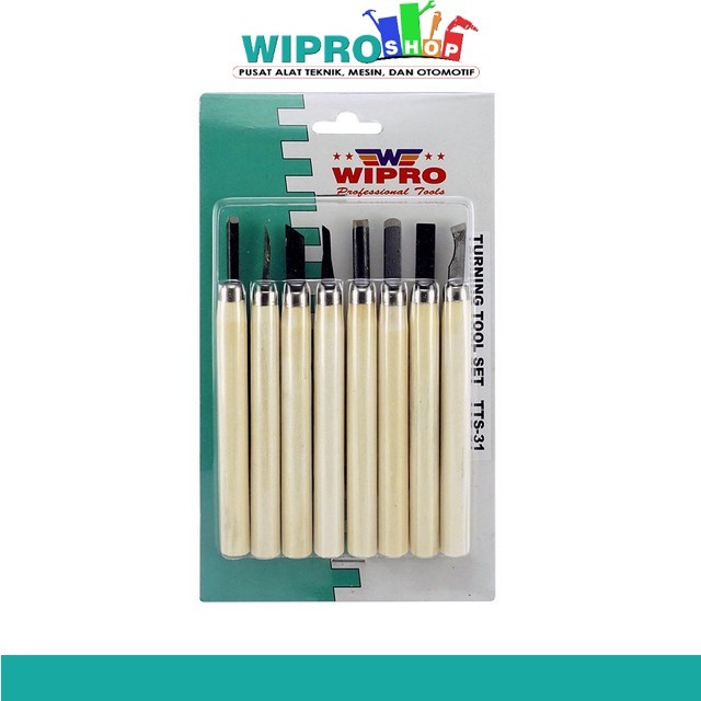 Wipro Mata Bubut Kayu Set 8 Pcs TTS-31