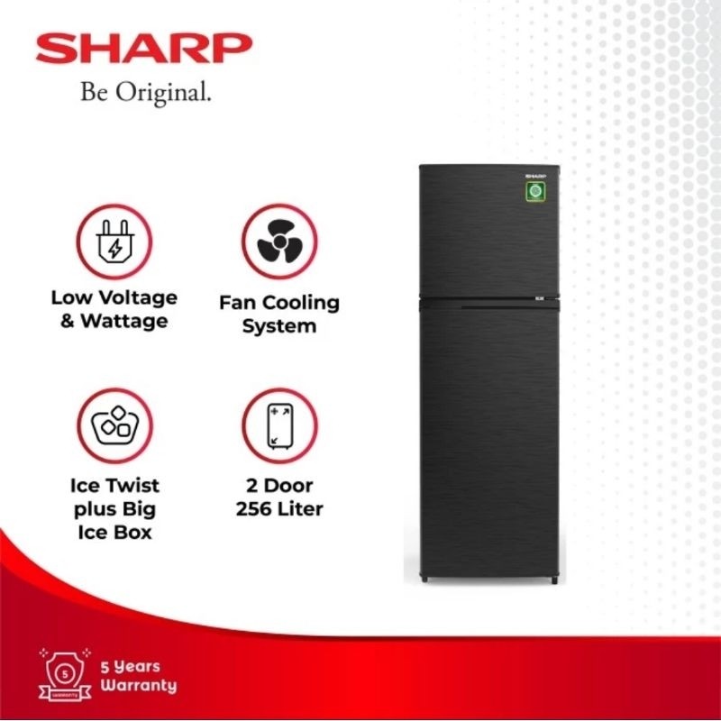 SHARP KULKAS 2PINTU KIREI SERIES SJ-316MNHS
