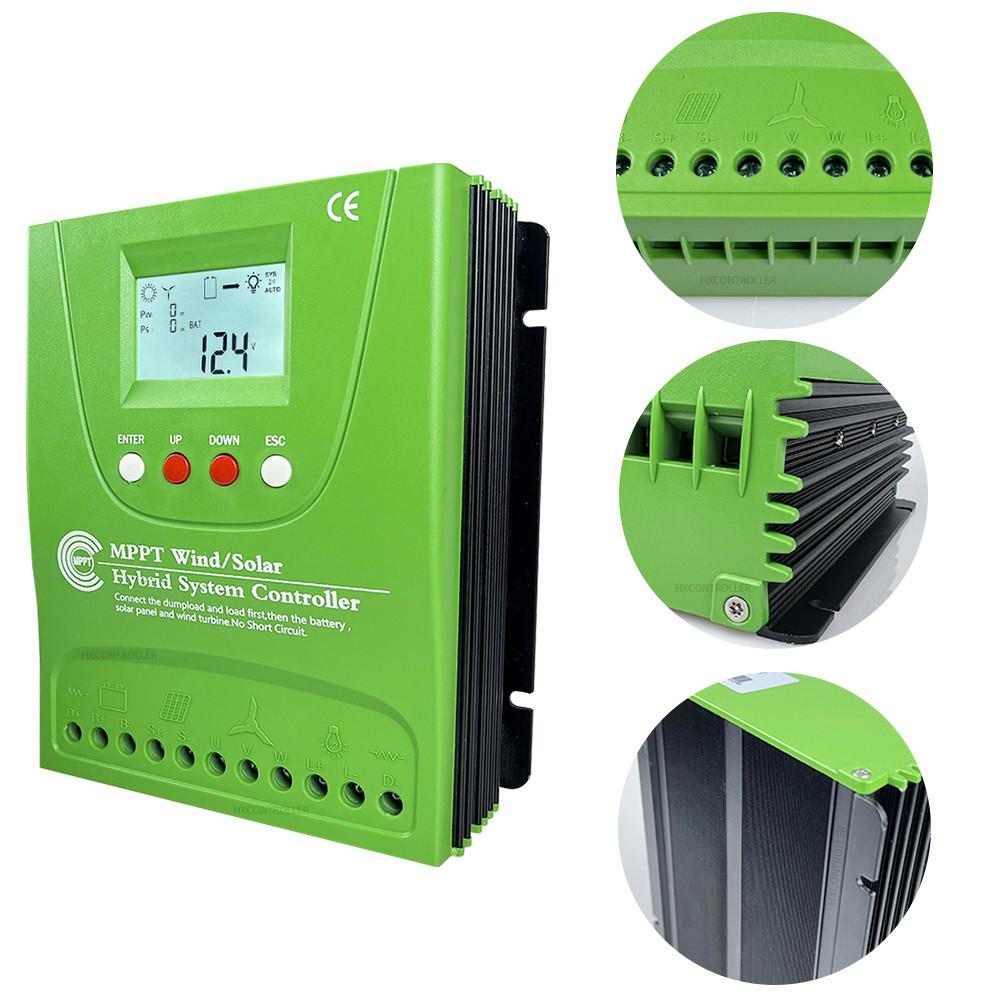 12V 24V 48V 1200W-2800W Wind Solar Hybrid Charge Controller MPPT Charge for Solar Panel Wind Turbine