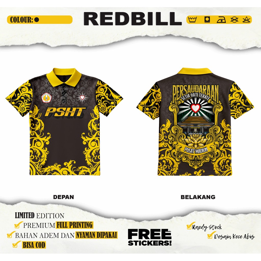 Jersey PSHT Persaudaraan Setia Hati Terate Pusat Madiun Full Print By Redbill Official Store BY REDB