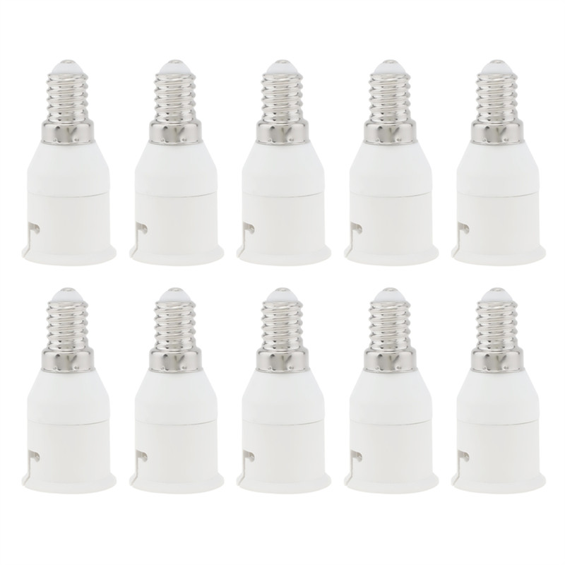 B26B Bulb Socket Converter Adapter E14 To B22 10PCS Small Screw To Bayonet Cap Conversion Lamps Hold