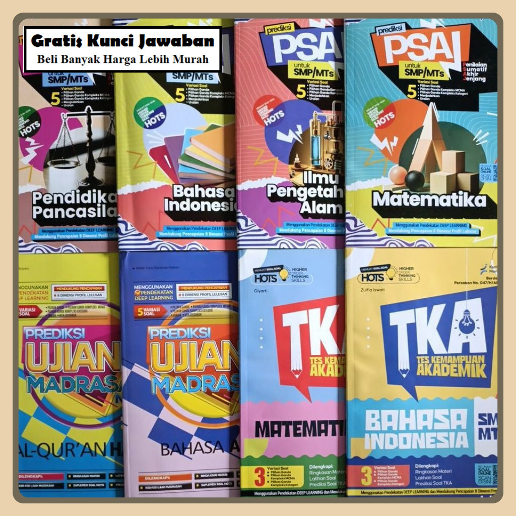 [UJIAN-SMP/MTS] BUKU PREDIKSI UJIAN SEKOLAH/ MADRASAH & UJIAN TKA KELAS 9 SMP/MTS ED. 2026  PUTRA NU