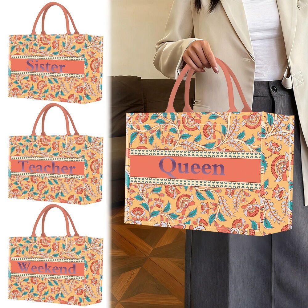 Kantor Perjalanan Bahu Tangan Tas Tote Moms Tote Bags Shopping Shoulder Canvas Eco Bag Handbags Birt