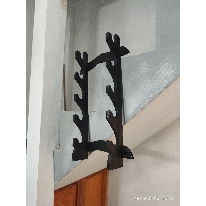 Rak Golok ditempel di dinding / rak GANTUNGAN kayu