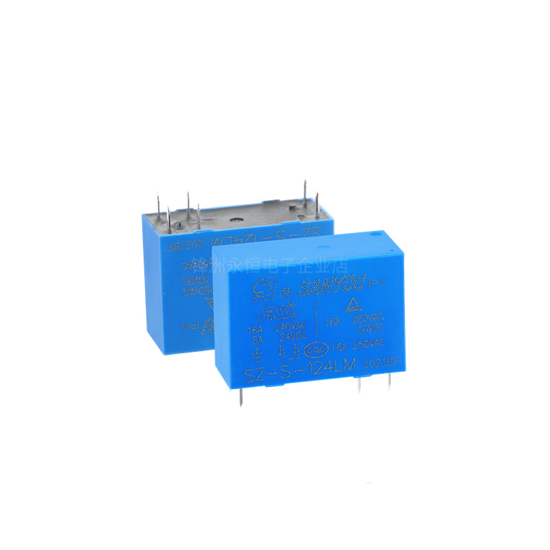 5Pcs/lot SANYOU relay SZ-S-105LM SZ-S-112LM SZ-S-124LM 6PIN 16A Replaceable SMIH-S- 5VDC 12VDC 24VDC
