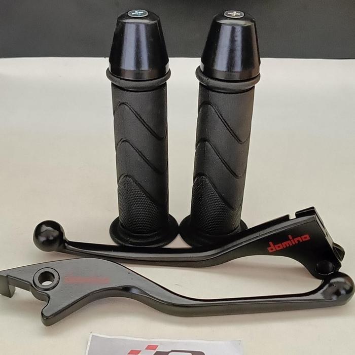 Handle Handel Rem Set Black Domino Tiger Verza Sonic CBR GTR CB150R + HAND GRIP  MOTOR HONDA + JALU 