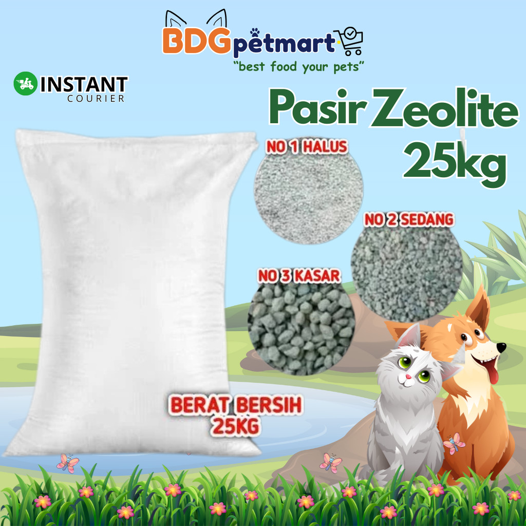 Pasir Kucing Lokal Zeolite Pasir Natural Zeolit 25 Kg / Karung