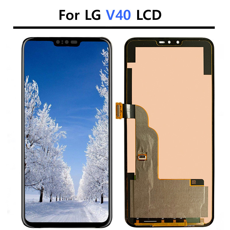 Original 6.4" AMOLED LCD Screen For LG V50 ThinQ 5G LCD splay Tou Screen gitizer For LG V40 ThinQ LC