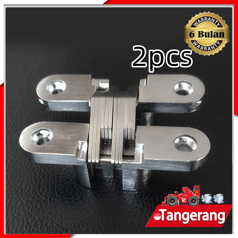 2pcs Engsel Lipat Tanam / Engsel Pintu Tersembunyi / Engsel Concealed Cross / Engsel Tanam Stainless