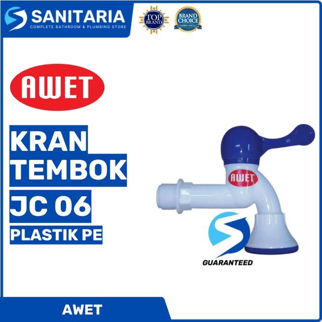 Kran Tembok Jc 06 Awet/ Kran Air Plastik Pe Jc 06 Awet