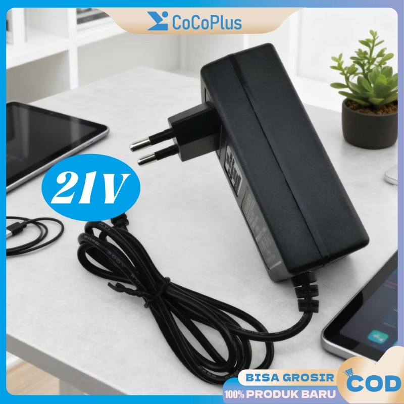 Charger Batrean Bor 21V-98V Industri Tahan Lama - Support Bosch/Makita/Stanley Bor Cordless & Alat P