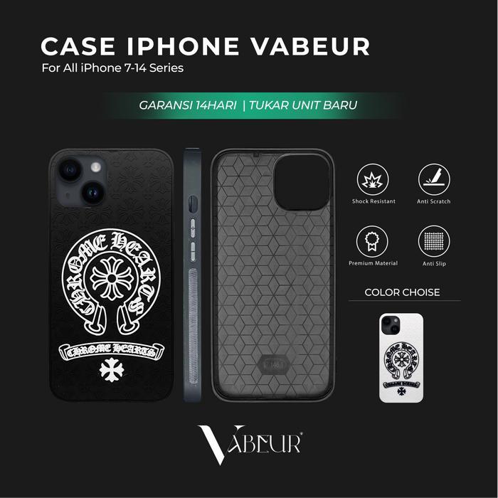 Apple Ori Chrome Hearts Case Anti Kotor iPhone 11 12 13 PRO MAX MINI X - 15