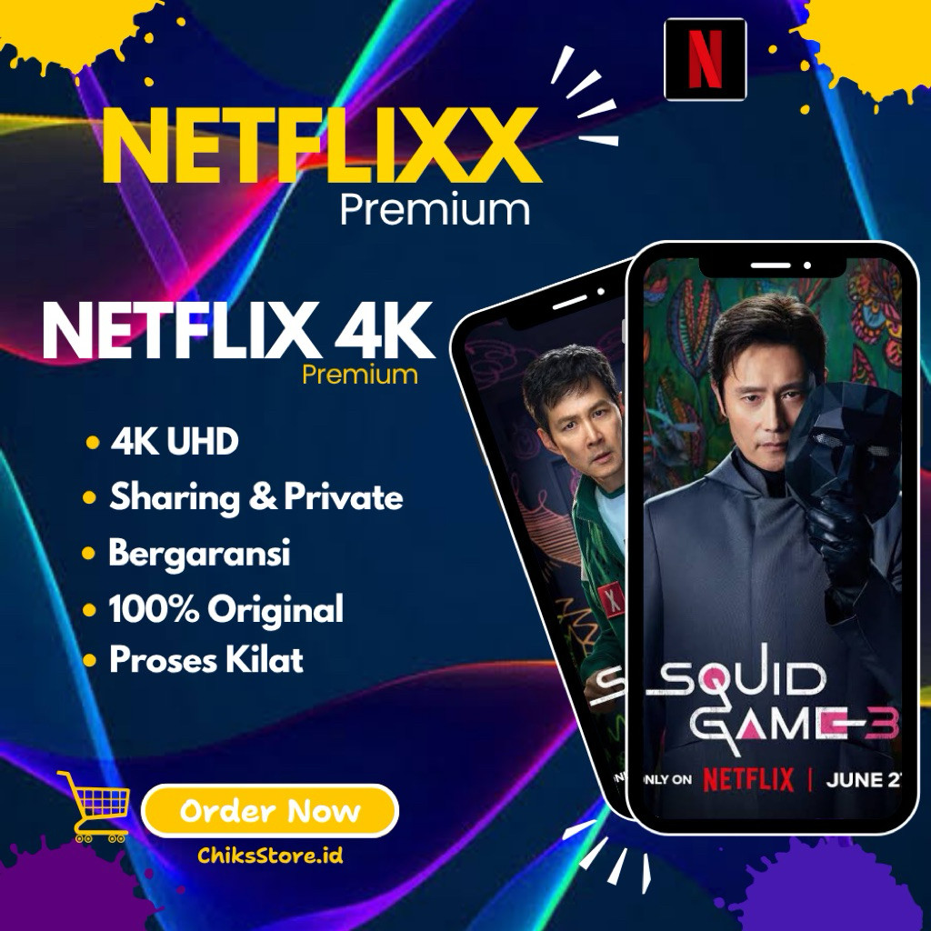 Netflix Premium 4K UHD Proses Satset Garansi 25-27 Hari