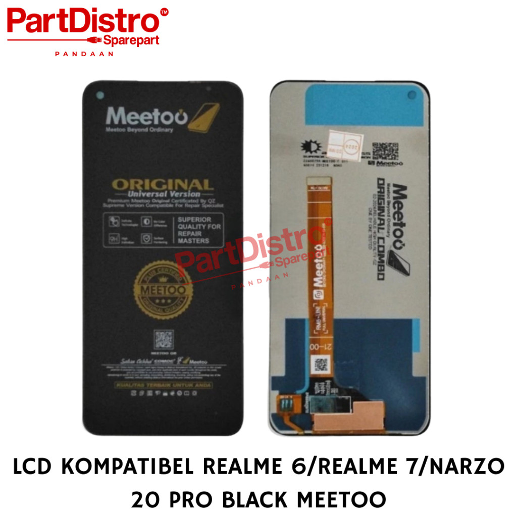 MEETOO | Lcd REALME 6 / 6i / 6S / 7 / NARZO 20 PRO / REALME NARZO / NARZO 30 4G (RMX2163 / RMX2002) 