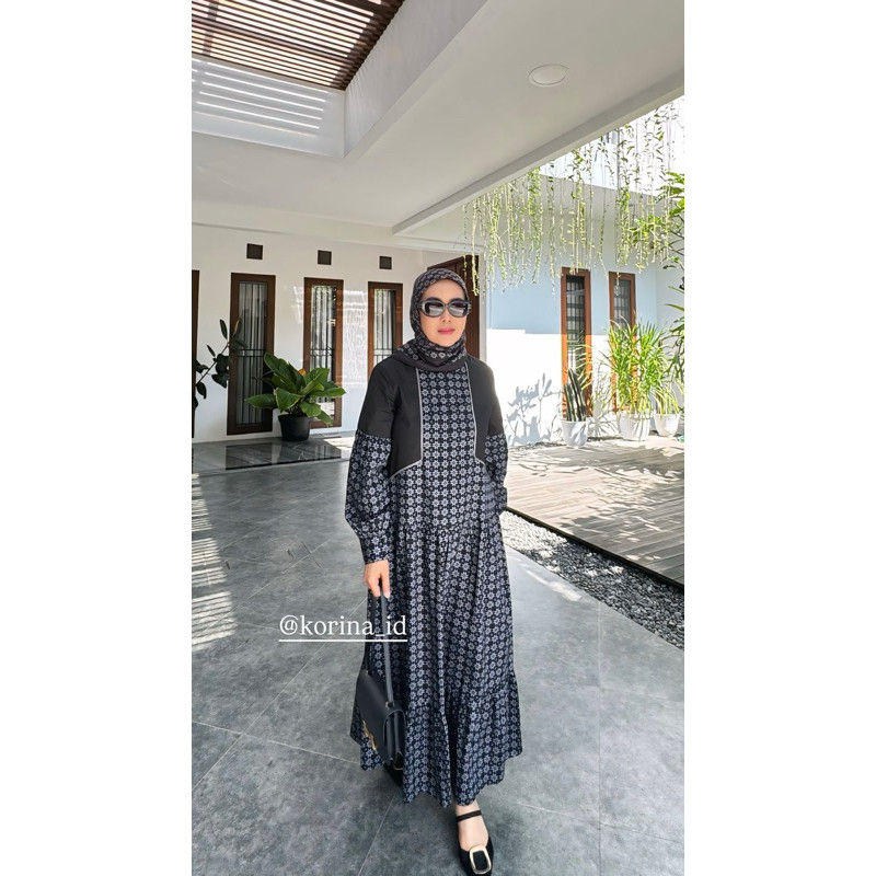 zahra midi dress/korina dress original/midi dress premium