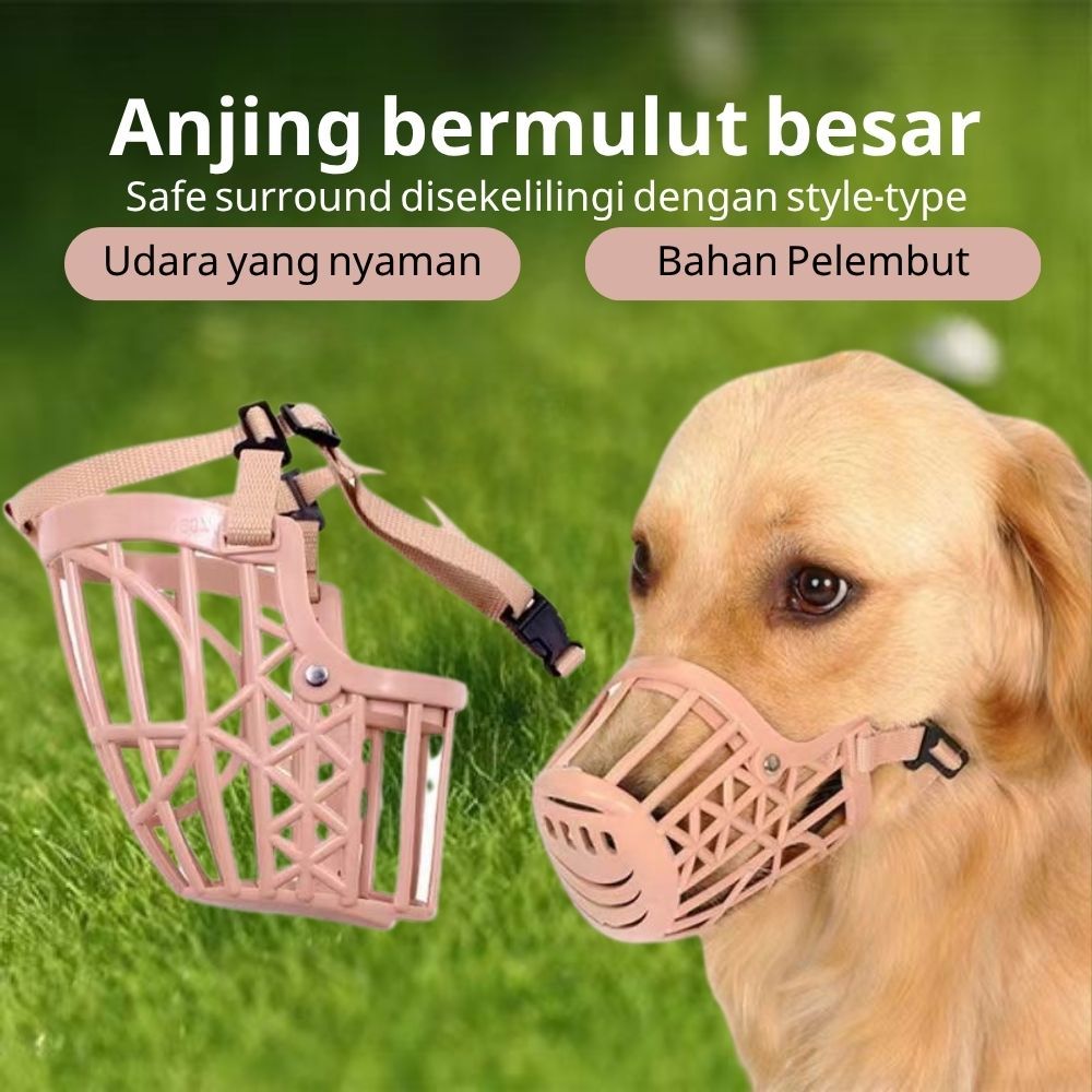 Mulut Pet Muzzle Dog Anti Gigit Cover Muzzle Pelindung Penutup Muzzle