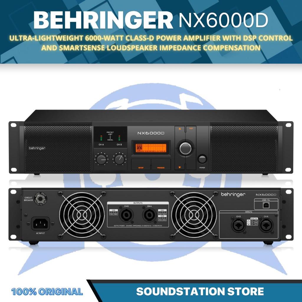Behringer NX6000D Ultra-Lightweight 6000-Watt Class-D Power Amplifier with DSP Control and SmartSens