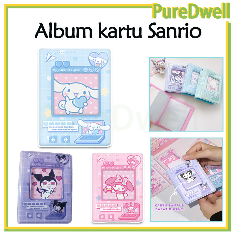 album foto sanrio polaroid /40 slot polaroid photocard binder aesthetic / photocard collect book san