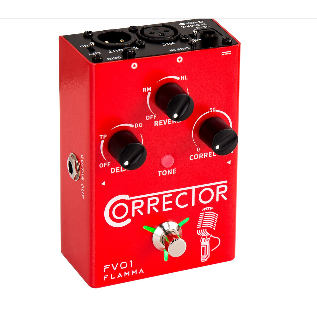 FV01 Vocal Effects Processor Pitch Correction with Delay Reverb Effects for Microphone Amplifier Sto