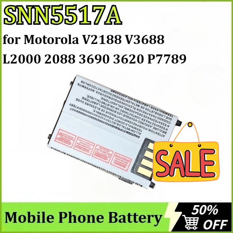New SNN5517A Mobile Phone Battery for Motorola V2188 2088 V3688 L2000 3690 P7789 3620 8160 V50 V998 