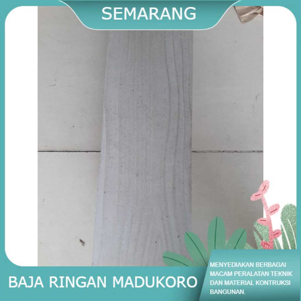 LISTPLANK MOTIF KAYU JATI LEBAR  20cm PANJANG 300cm NUSA BOARD KALSIBOARD APLUS GRC NBI