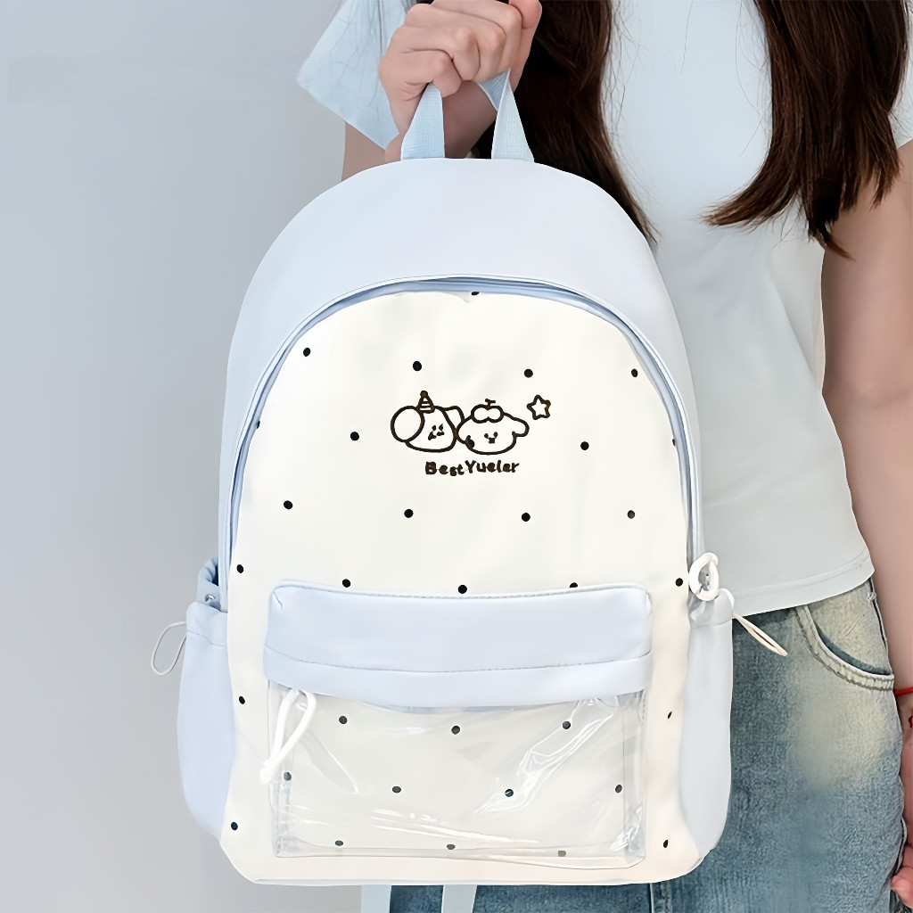 Tas Sekolah Korea/School Bag Aesthetic/Tas Sekolah Wanita/School Bag Korean Style/Tas Ransel Mahasis