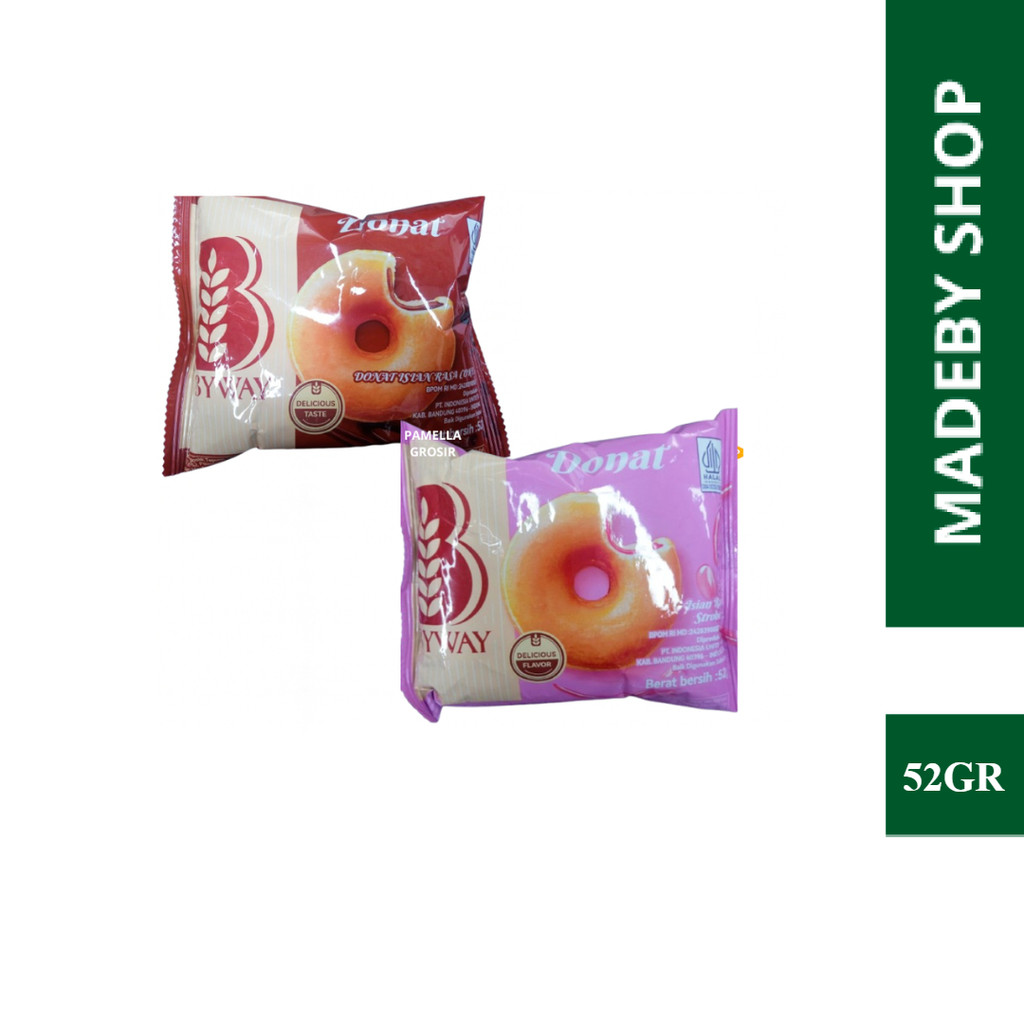 Roti Donat Byway 52 Gram All Varian - Byway Donut