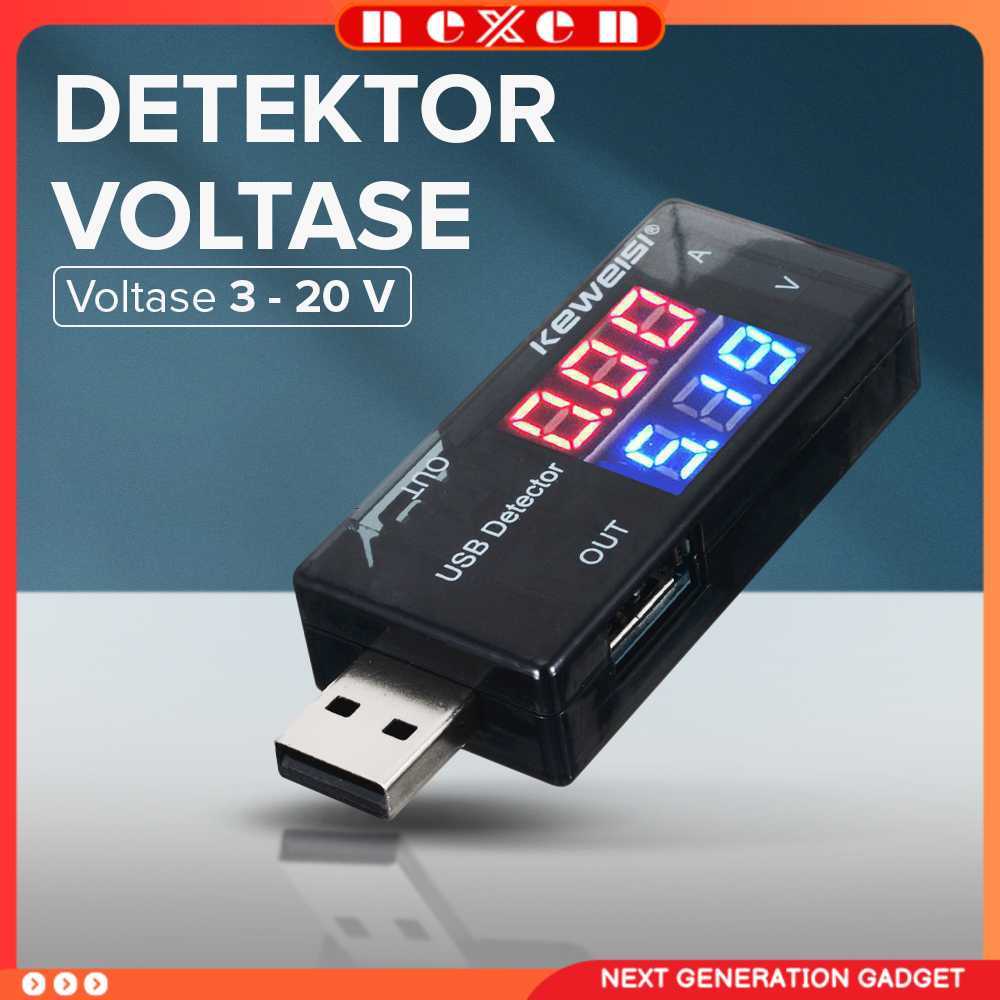 USB Charger Power Current Voltage Tester Detector 3-20V 0-3A - KWS-10VA