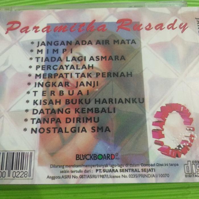 CD paramitha rusady - jangan ada air mata. rita effendy desy ratnasari