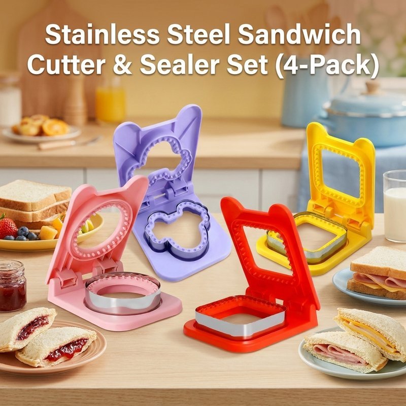 Sandwich Cutter Cetakan roti bakar press Cetakan roti panggang Cetakan Roti Sandwich Cetakan Roti Ka