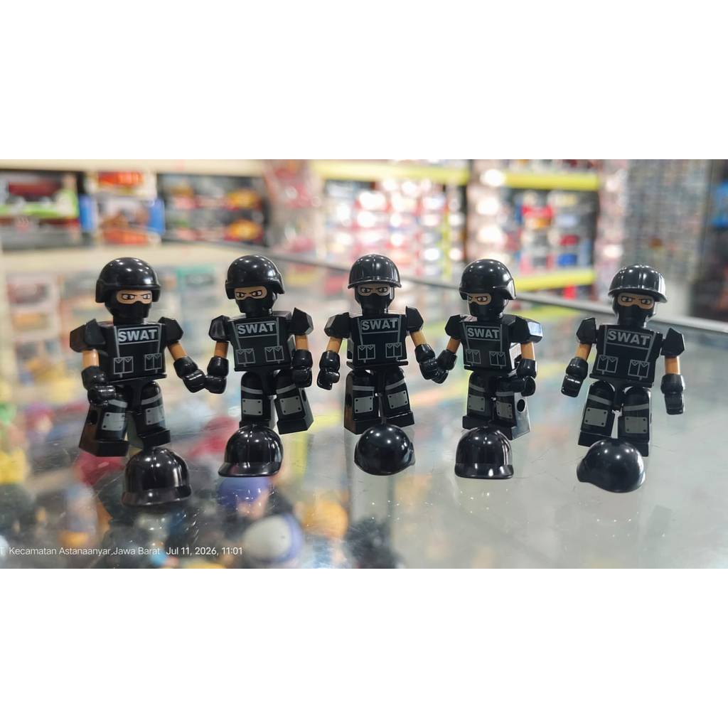 Lego Figure Swat set 5 pc