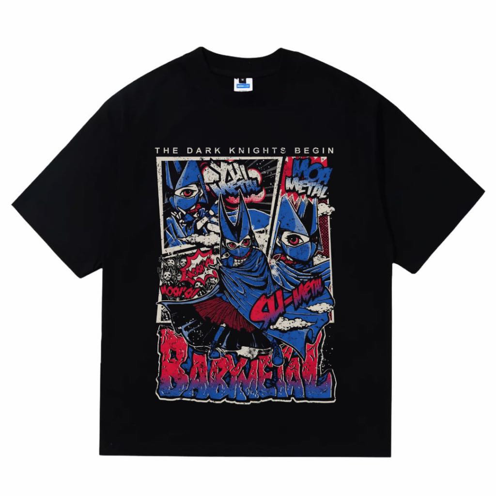 Chaos BabyMetalTheDark MTFR Vintage lengan pendek hitam Kaos distro Unisex Fast Shipping+COD Size S-
