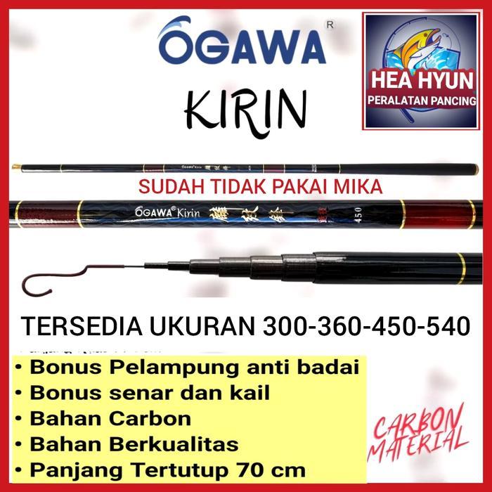 Joran tegek ogawa kirin sangat kuat panjang 300 - 360 - 450 - 540 cm BONUS SENAR DAN PELAMPUNG - 300