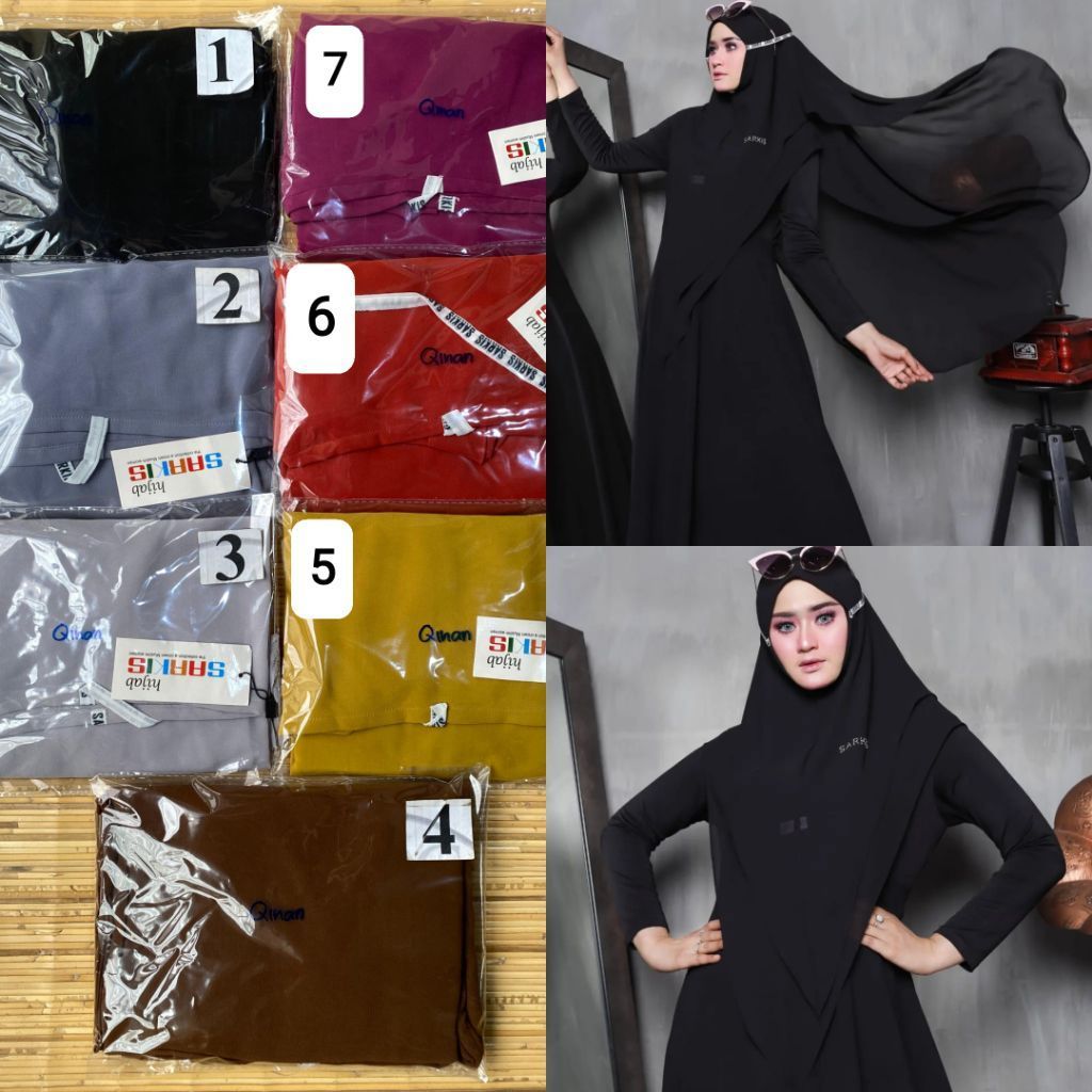 DMC | BERGO / HIJAB INSTAN CERUTY QINAN by SARKIS