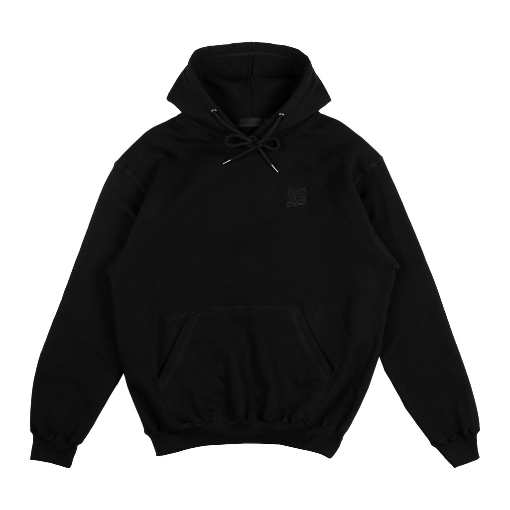UH Hoodie Heavyweight Cotton - LOGO BLACK