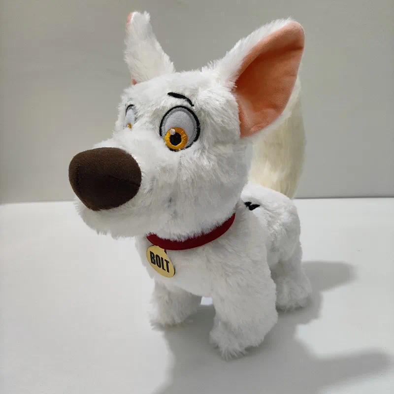 Disney Bolt Cartoon Plush Toy Animal Stuffed Dolls Kawaii Kids Christmas Gift 27*25cm