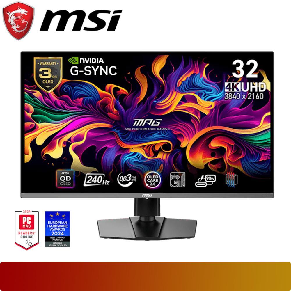 MSI MPG 321URX QD-OLED | 32" 4K UHD Gaming Monitor 240Hz