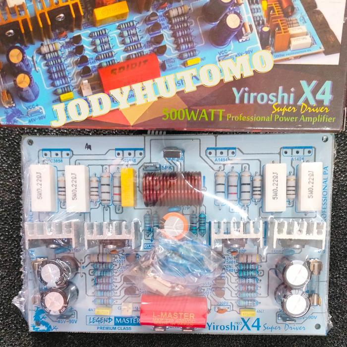 Kit Driver Power Yiroshi X4 500Watt Power Amplifier Mono Yiroshi X4