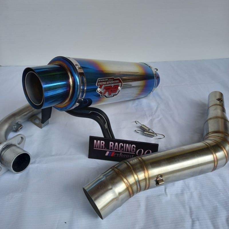 Knalpot R9 Mugello Blue Cbr150 Cb150 Faceklift Cb150old GTR150 Full System