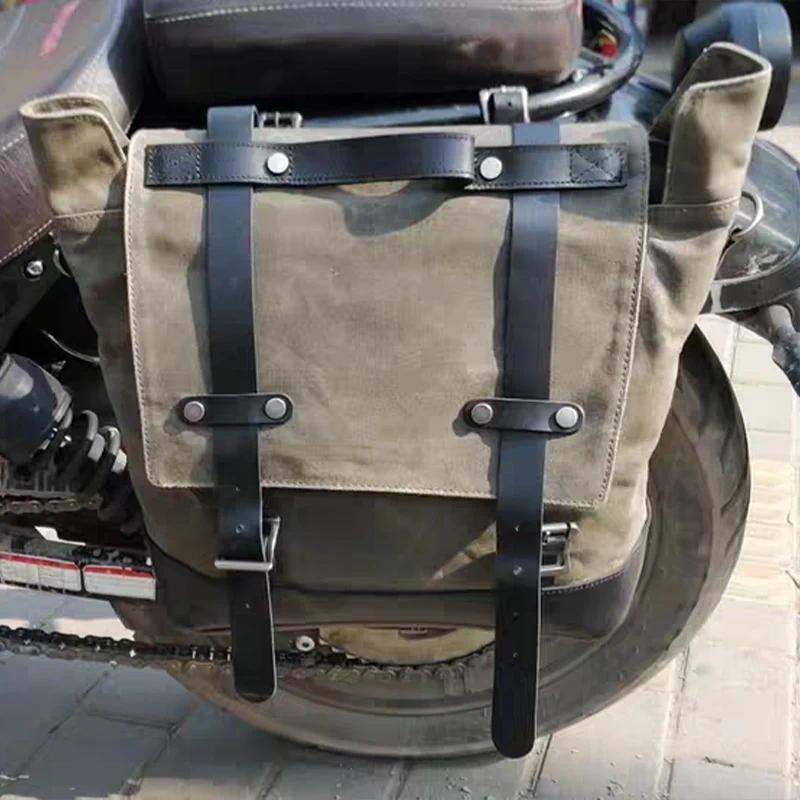 Vintage Motorcycle Bag Side Bag Side Box Side Bag Luggage Bag Tail Bag Paulin Shoulder Bag Camera Ba